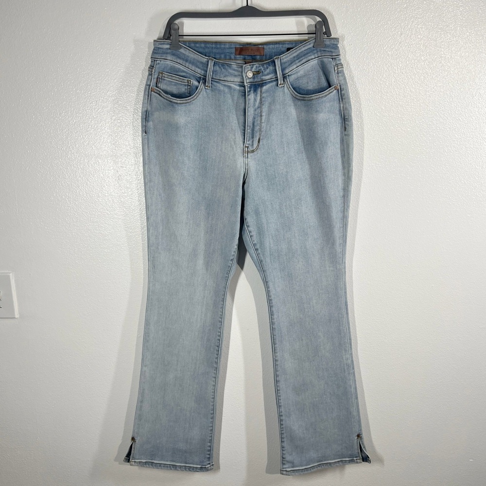 Judy Blue Womens Boot Cut Jeans Size 14W Light Wash Stretch Denim JB82552LT-PL